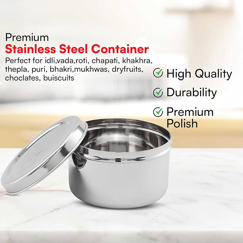 Old School Stainless Steel Storage Container - 2750 mL media 5