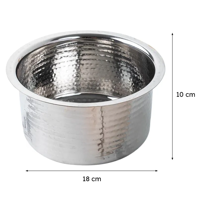 Sizzle Stainless Steel Pateela - 1450 ML / 7 Inches - 7