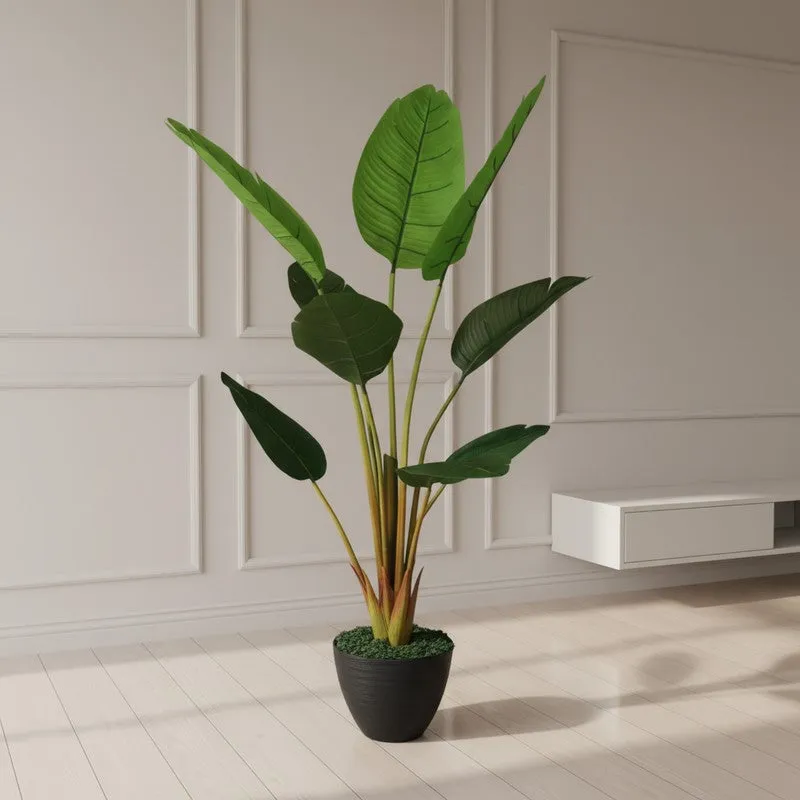 Artificial Travellers Palm Plant Without Pot - 3.9 Feet media 4