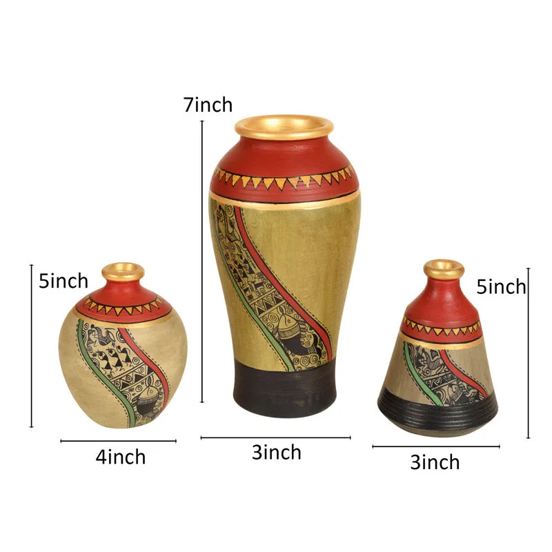 Rade Terracotta Vase - Three Piece Set media 6