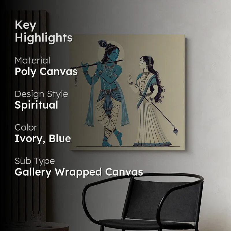 Krisna-Vallabha Poly Canvas Wall Painting media 2