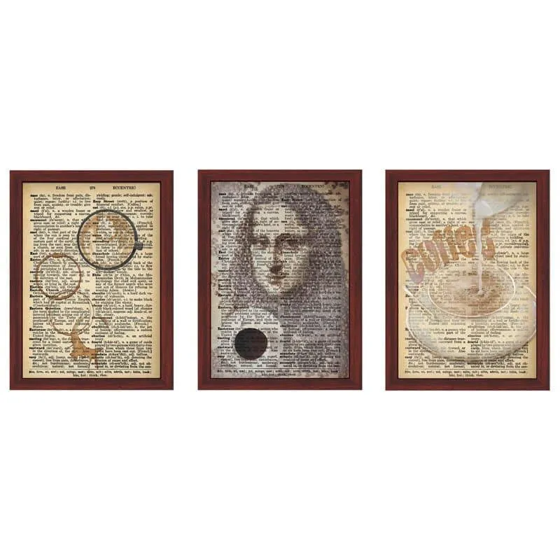 Mona Lisa Glory Wall Art - Set Of Three media 3