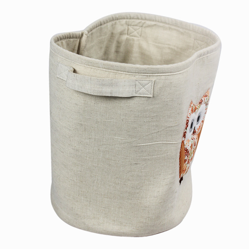 Hoot Hop Organiser Fabric Basket - Owlery Collection media 5