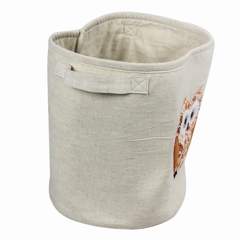 Hoot Hop Organiser Fabric Basket - Owlery Collection media 5