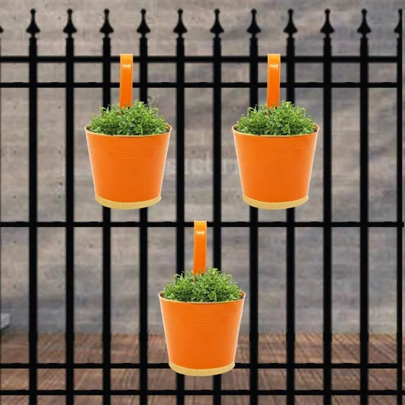 Lush Glow Planter (Orange) - Set Of Three media 1