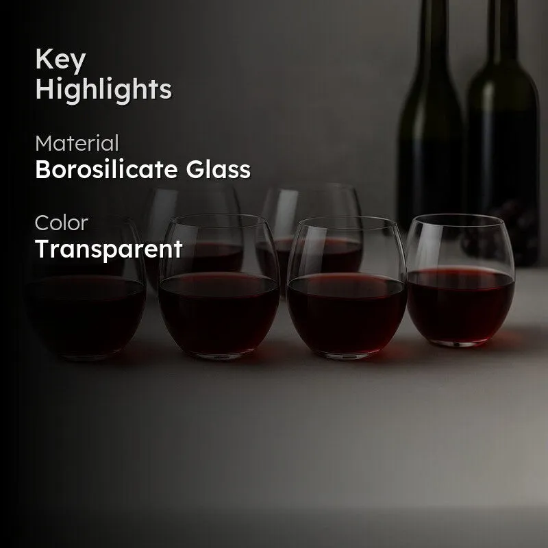EvoSip Modern Stemless Glass (250 mL) - Set Of Six media 2