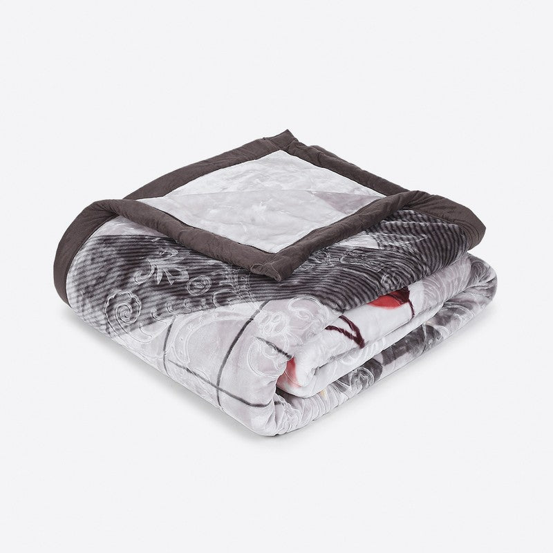 Monte Carlo Whispering Blooms Blanket (Brown,Pink) - 1136 GSM media 5