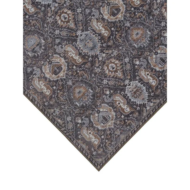 Daniyar Ethnic Carpet - Grey media 5