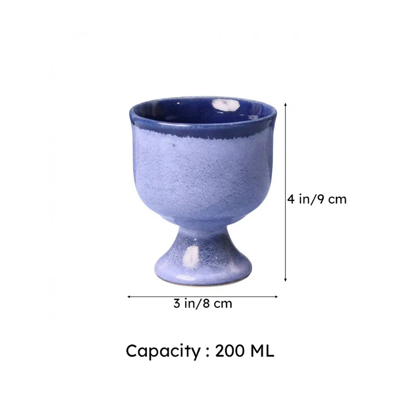 Eloisa Ceramic Ice Cream Cup (Blue) -200 mL media 7