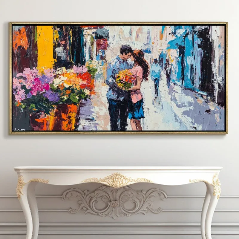 Whispers of Love Canvas Wall Painting With Frame media 5