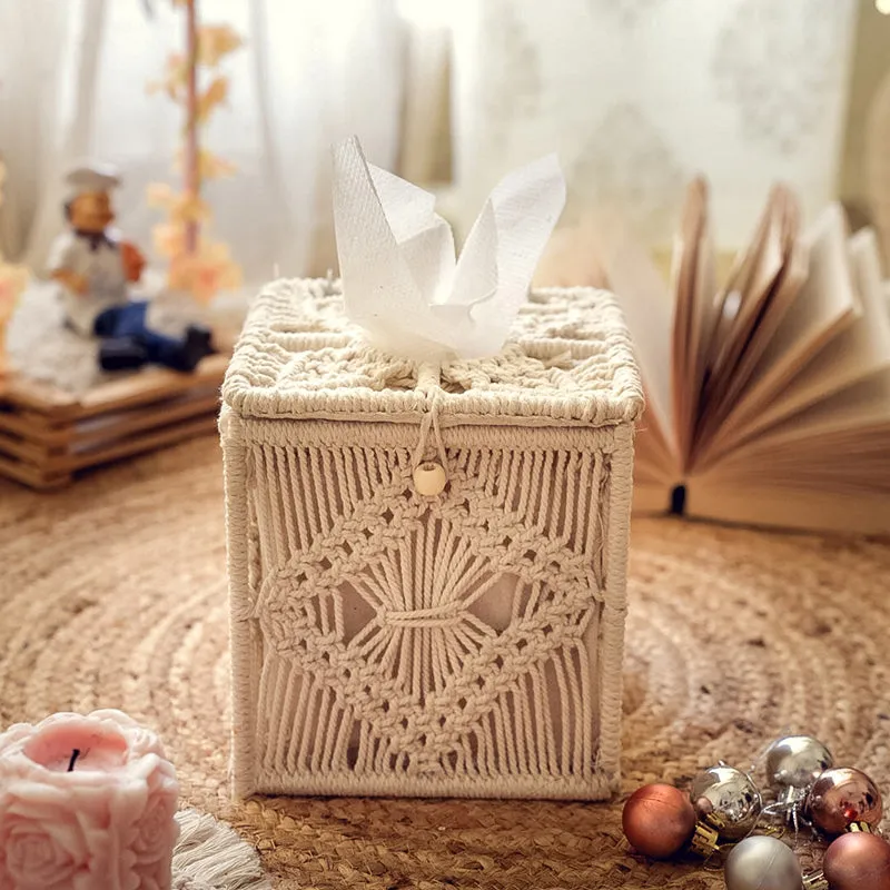 Jahan Macrame Tissue Holder media 7