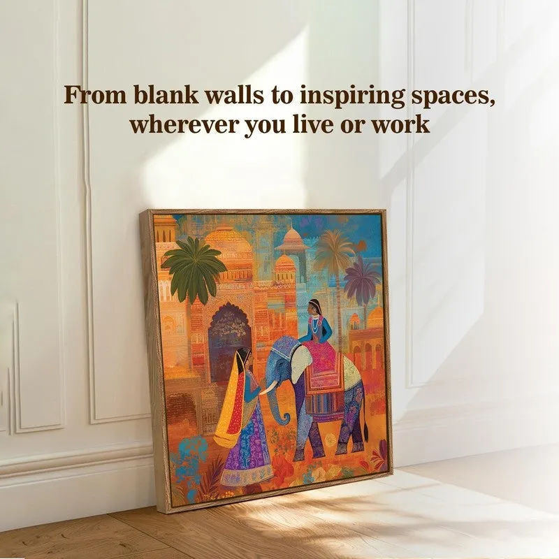 Royal Gaj Canvas Wall Art With Frame media 8