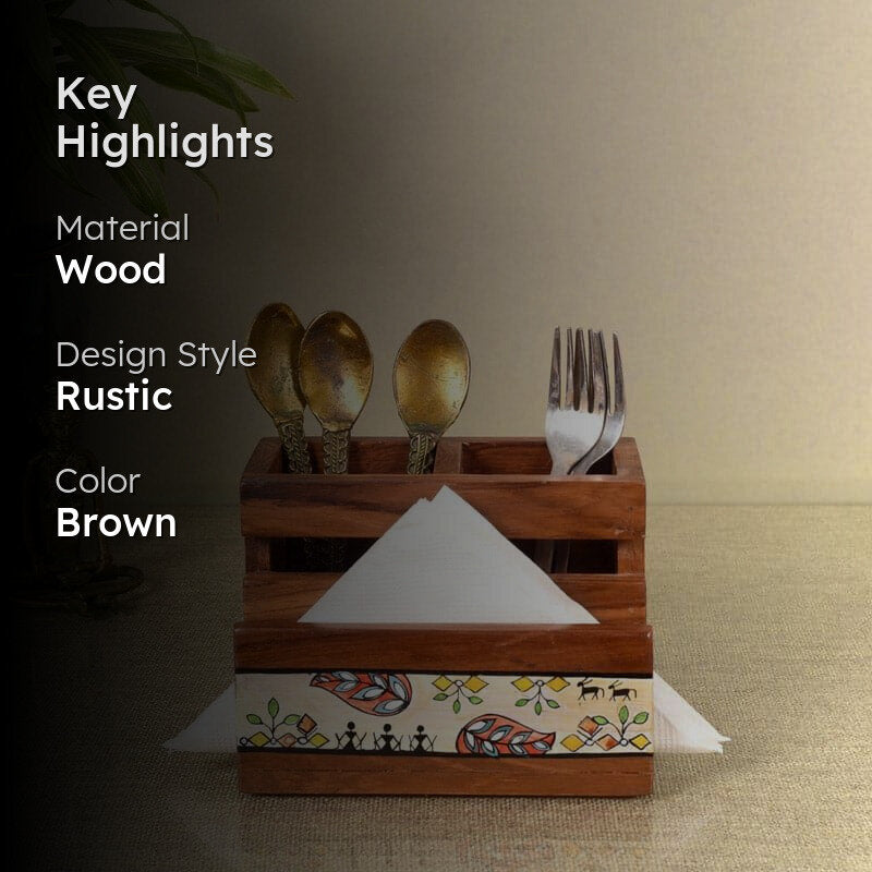 Warli Routine Cutlery Holder image 2