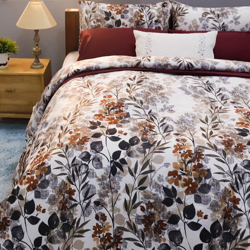 Garden Glowa Cotton Bedsheet (Brown) - 254 TC media 5