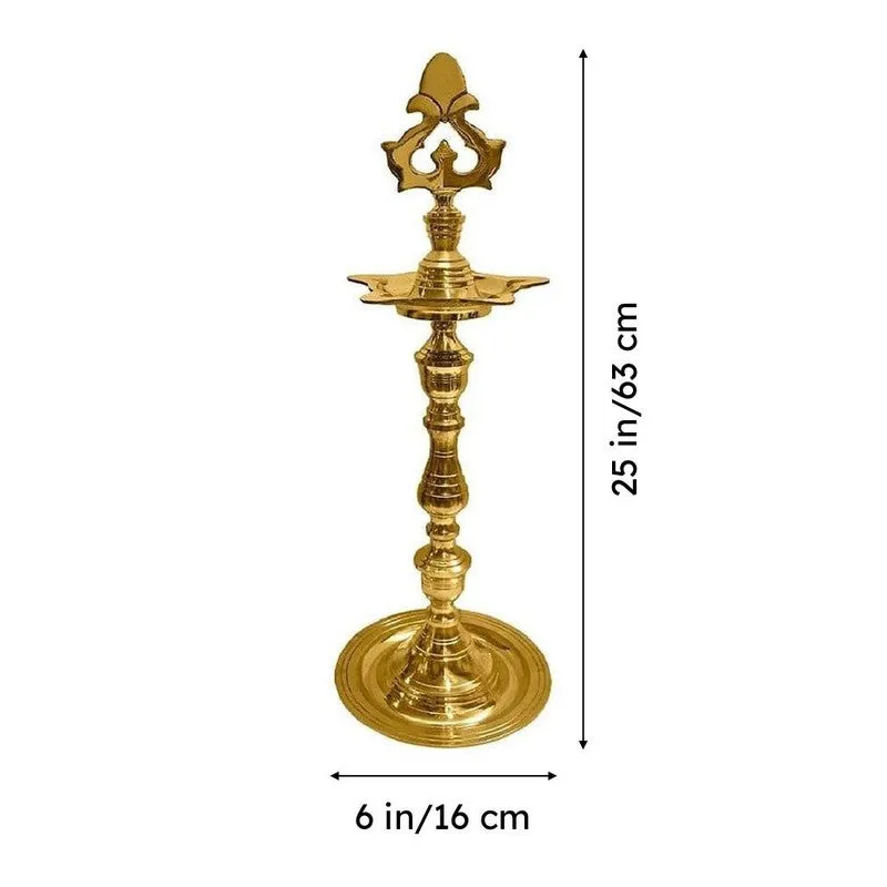 Vibha Brass Lamp - Large media 5