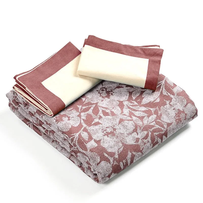 Blossom Breeze Cotton Bedsheet (Pink) - 224 TC media 6