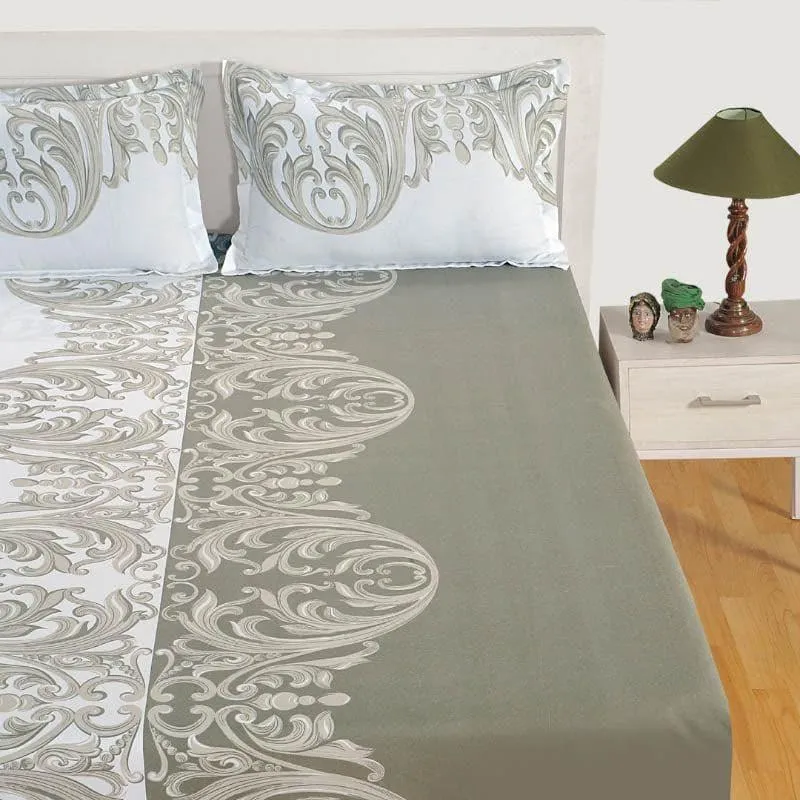 Swayam Damani Ethnic Cotton Bedsheet - 144 TC media 3