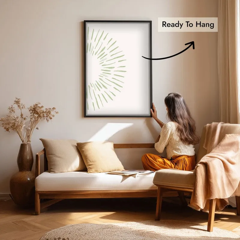 Gentle Aura Canvas Wall Painting With Black Frame media 7