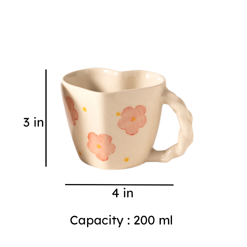 Dil Ceramic Coffee Mug (200 mL Each) - Set of Two media 7