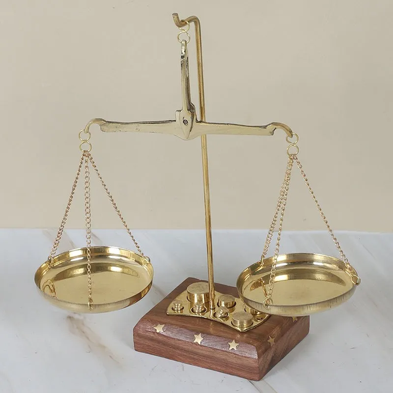Vintage Scales Brass Showpiece media 4