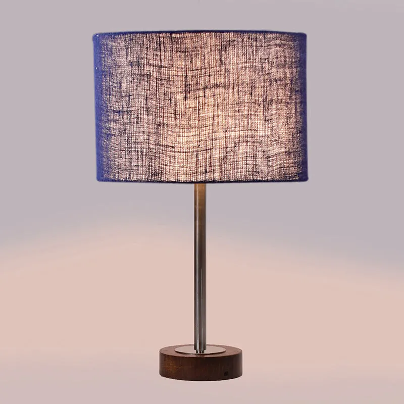 Sienna I Rodin Wooden Table Lamp - Blue,Silver,Brown media 5