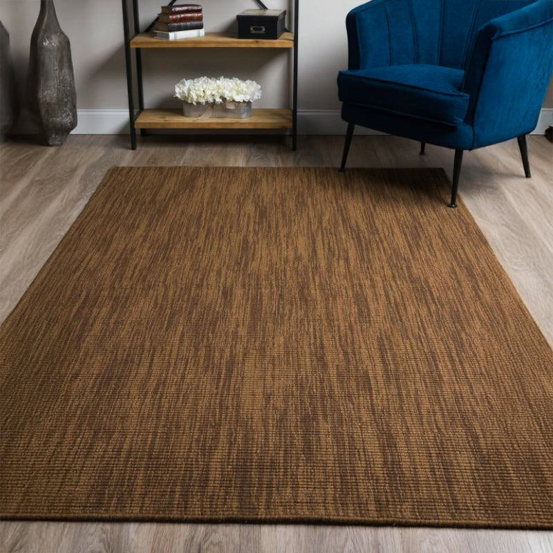 Ethereal Hand Loomed Wool Rug - Dark Brown media 3