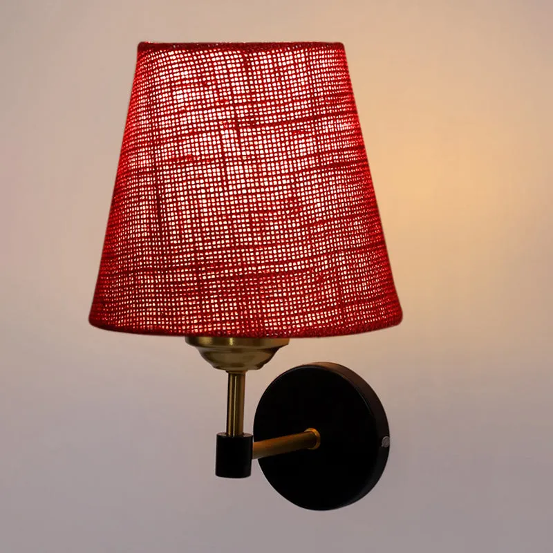 Aquilon Jute Wall Lamp - Maroon media 4