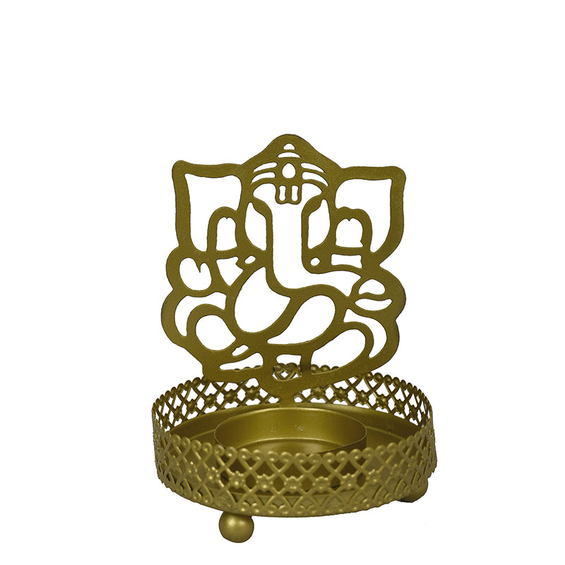 Ganesha Silhouette Tea Light Holder media 4