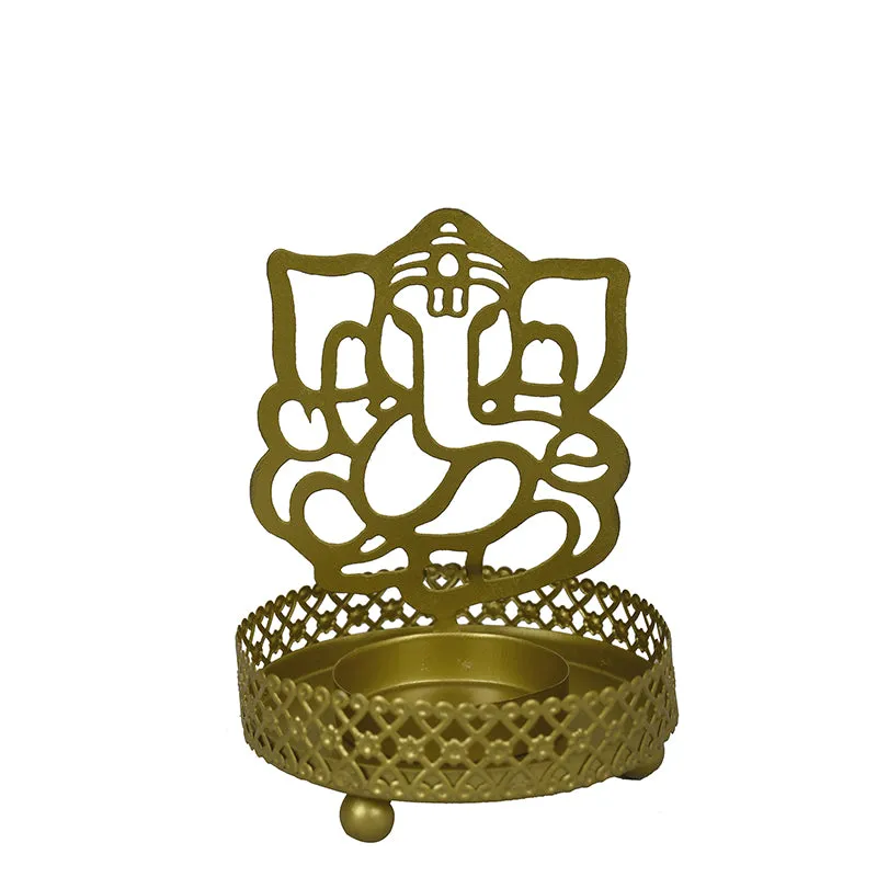 Ganesha Silhouette Tea Light Holder media 4