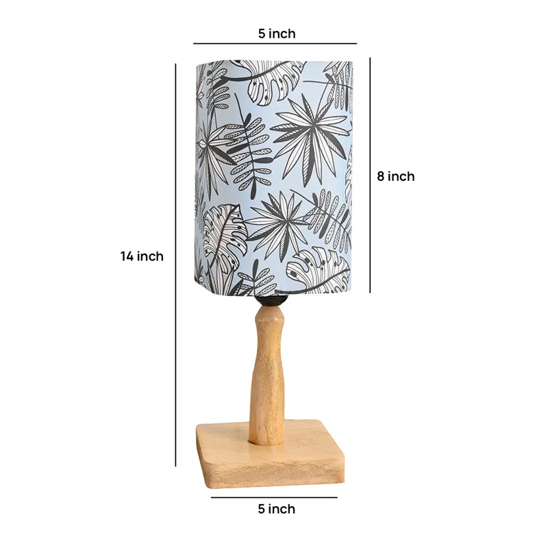Moulda Acacia Fabric Table Lamp - Blue media 5
