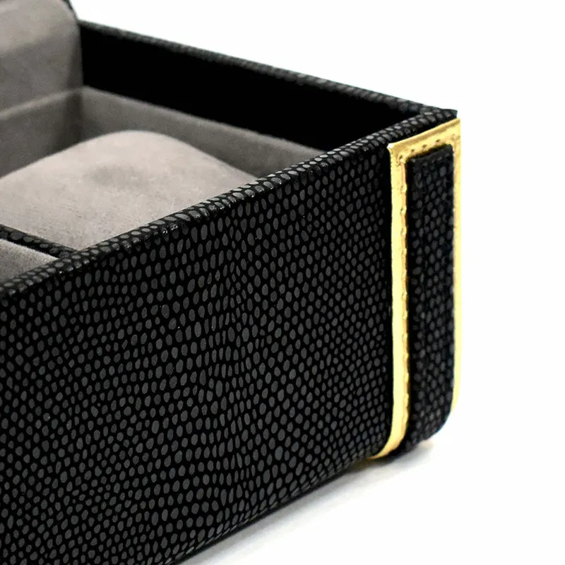 Tisquo I Faux Leather Watch Organizer - Black media 7