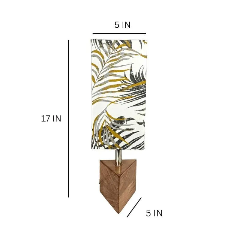 Tropic Glow Triangular Fabric Table Lamp - Multicolor media 5