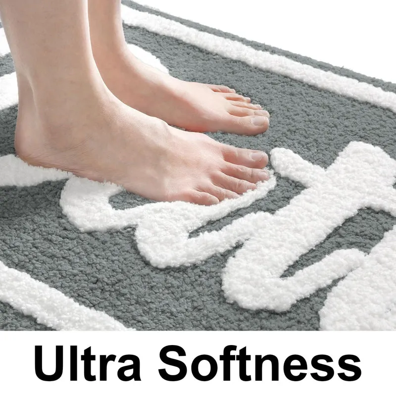Bath Time Microfiber Bath Mat - Grey media 5