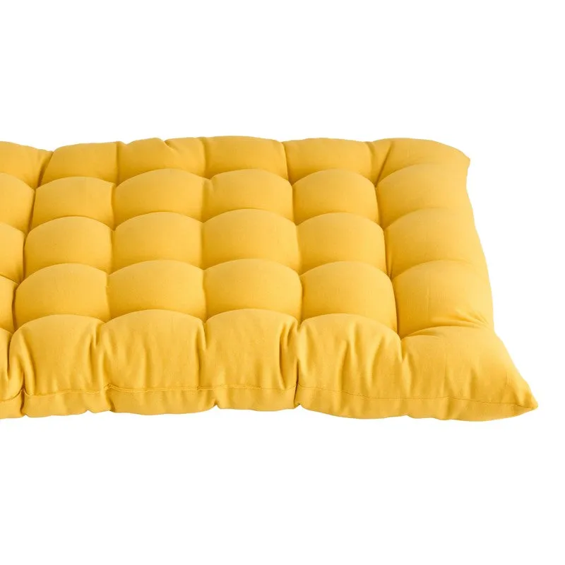 Travis Floor Cushion (Mustard Yellow) - Set Of Two media 4