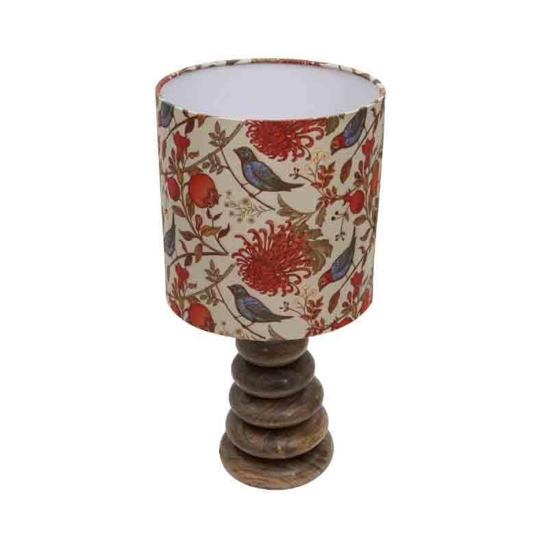 Amber Bubble Fabric Table Lamp - Multicolor media 4