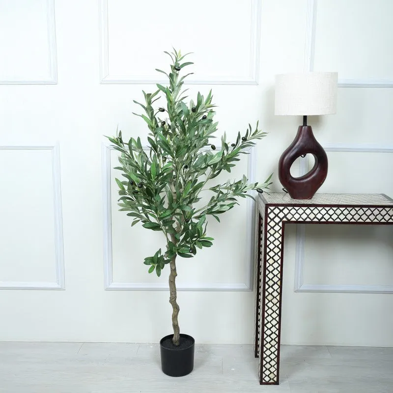 NatureTouch Artificial Floral Plant With Black Fiber Pot - 4.2 Feet media 3