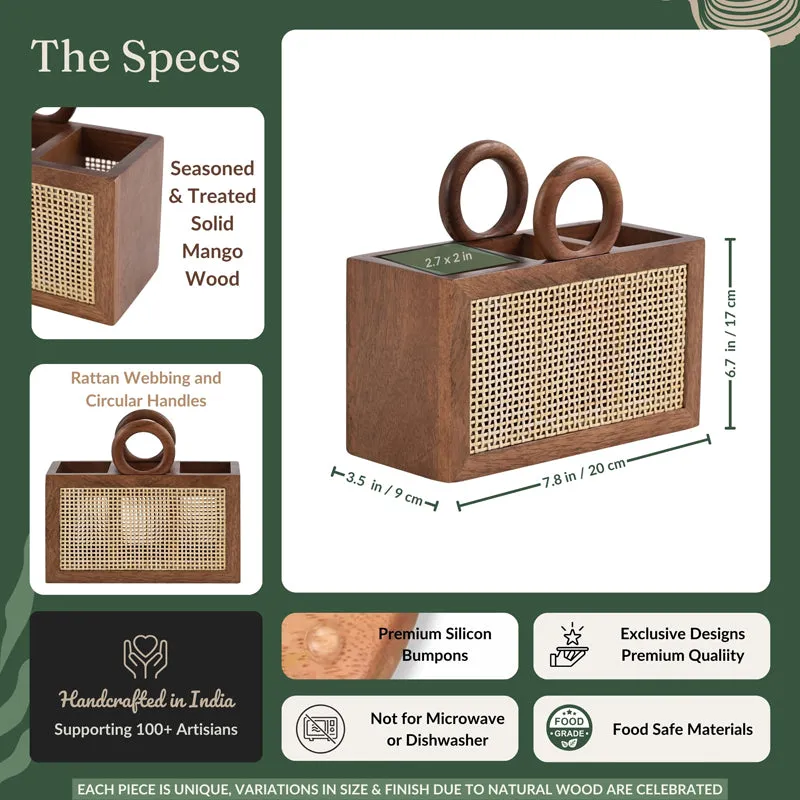 Verrano Wood Cutlery Stand media 11
