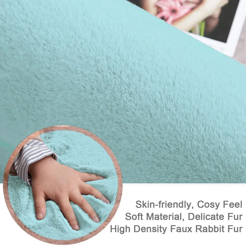 Ruffle Luxe Runner Rug - Turquoise media 4