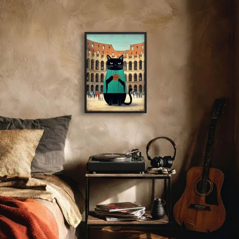 Nomadic Cat Wall Painting With Frame media 6
