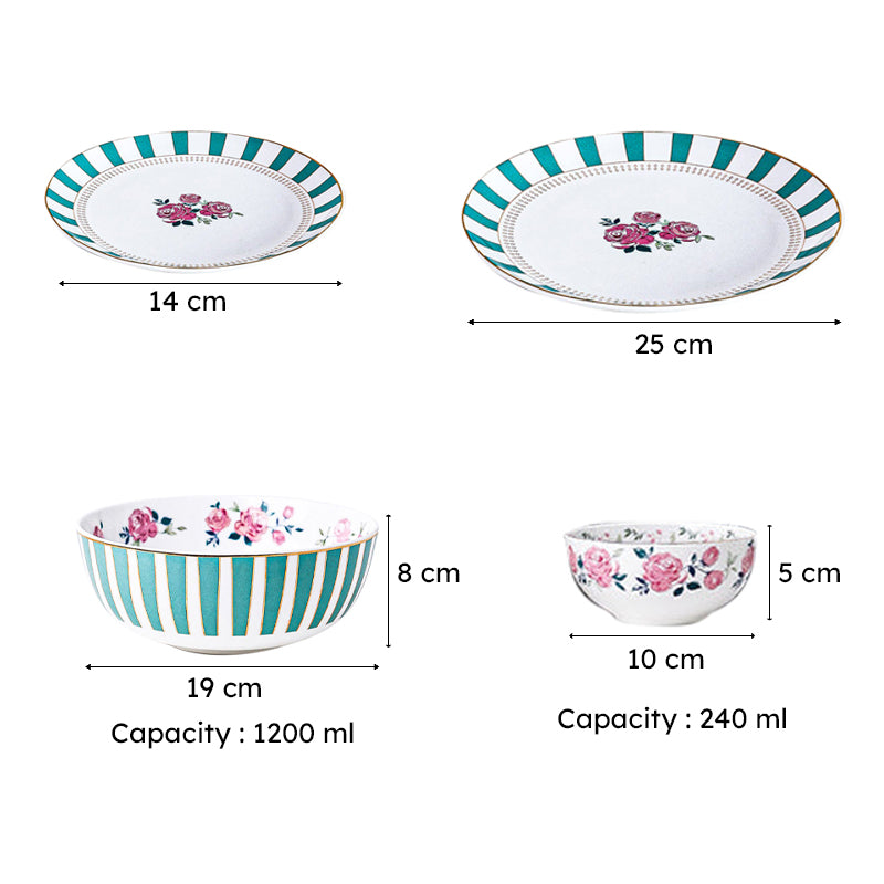 Magique: Portrait Of A Rose Dinner Set - 20 Piece Set media 10