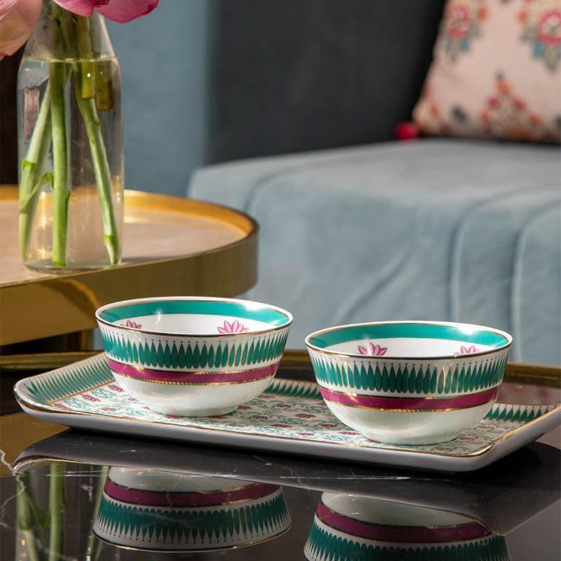 Aafreen Bowl & Tray Gift Box - Set of Three media 3