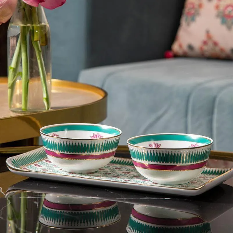 Aafreen Bowl & Tray Gift Box - Set of Three media 3