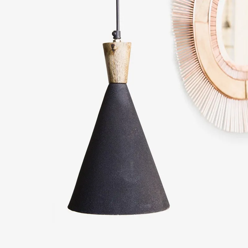Orange Tree Noir Mango Wood Ceiling Lamp media 3