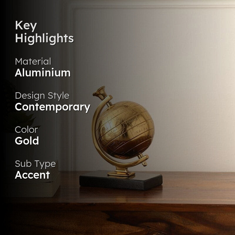 Globe Galore Showpiece - Gold media 2