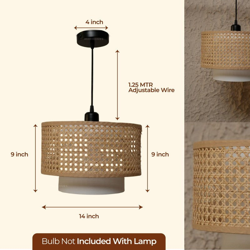 Torlinor Rattan Ceiling Lamp media 11