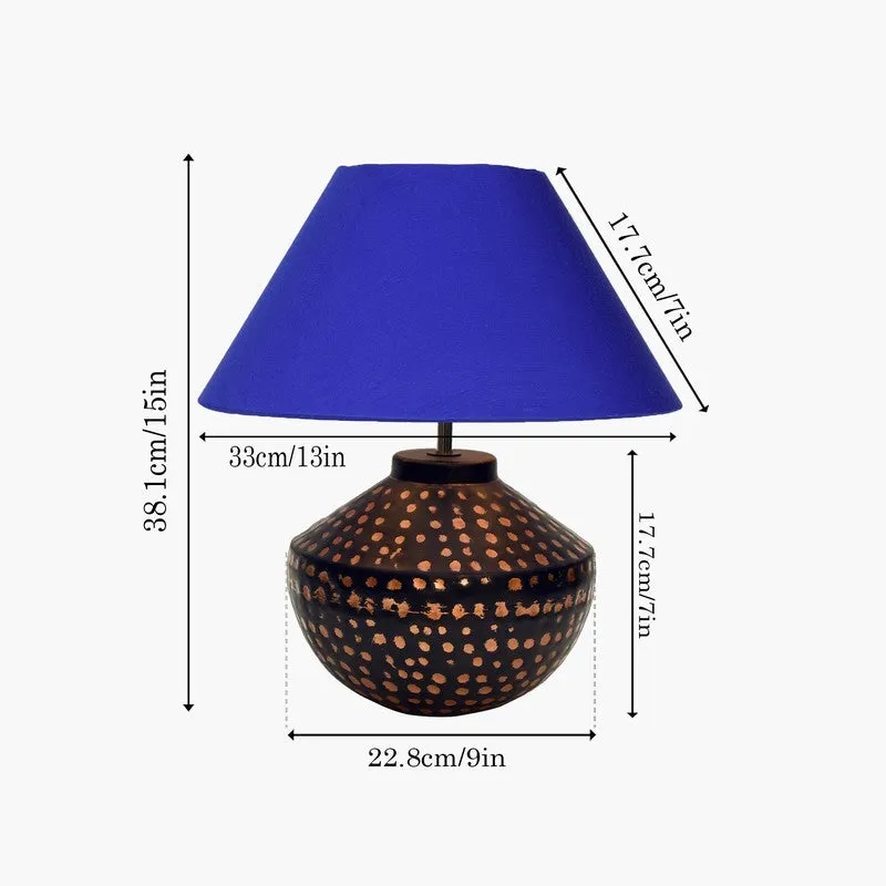 LumaX Futuristic Desk Metal Table Lamp - Blue,Brown media 7
