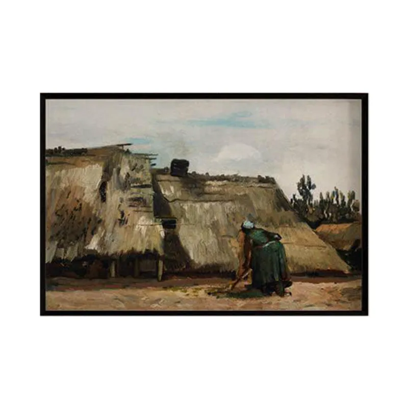 Traditional Village Scene Canvas Wall Painting media 6