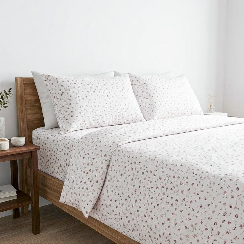 Tiny Twines Cotton Bedsheet (Red) - 180 TC media 3