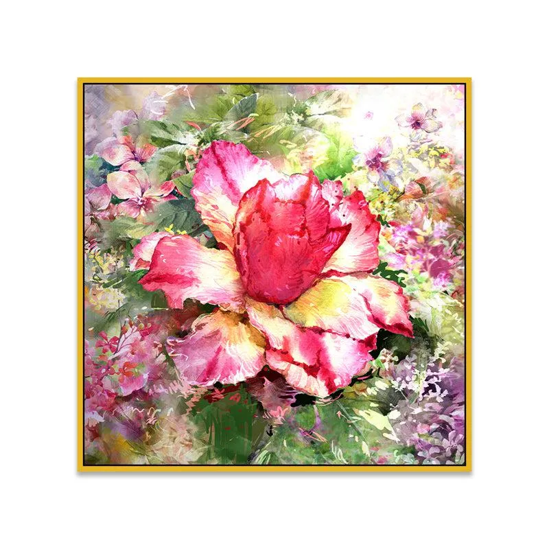 Graceful Blooms Floral Wall Painting media 5