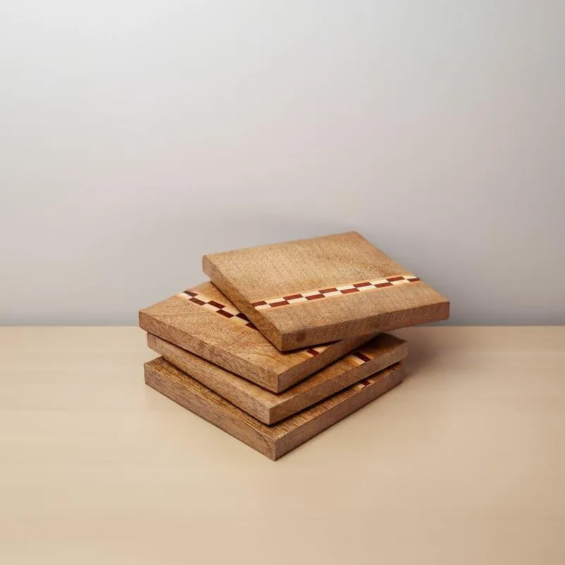 Timber Tone Coaster - Set Of Four media 1